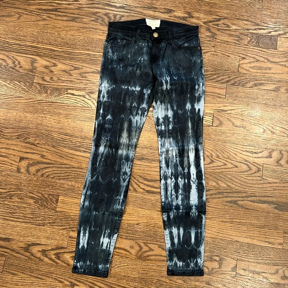 Current Elliott the ankle skinny indigo tie dye women’s jeans - Picture 2 of 8